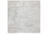 710747 Ebby Square Genuine Marble Top Metal End Table White