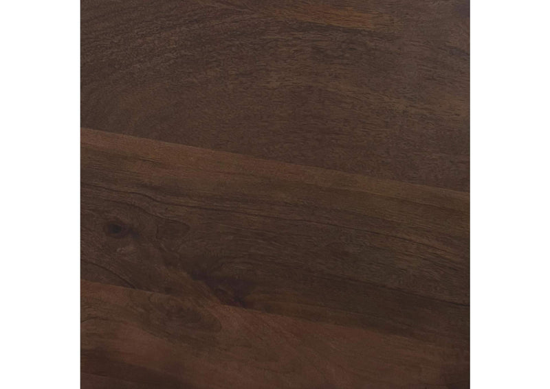 710777 Cayenne Solid Mango Wood Accent Side End Table Walnut
