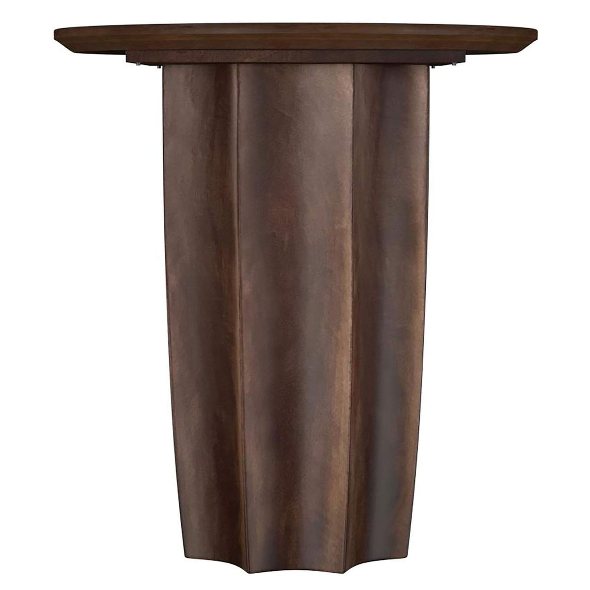 710778-S2 Cayenne 2-piece Solid Mango Wood Coffee Table Set Walnut