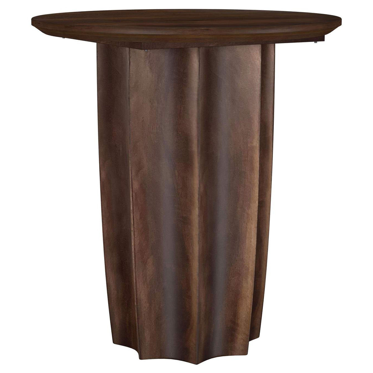 710778-S3 Cayenne 3-piece Solid Mango Wood Coffee Table Set Walnut