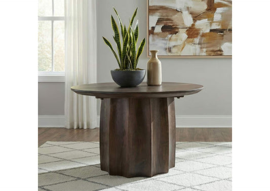 710778 Cayenne Solid Mango Wood Cocktail Coffee Table Walnut