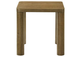 710857 Castlewood Engineered Wood Accent Side End Table Brown Oak