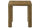 710857 Castlewood Engineered Wood Accent Side End Table Brown Oak