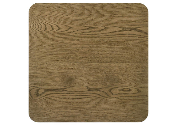 710857 Castlewood Engineered Wood Accent Side End Table Brown Oak