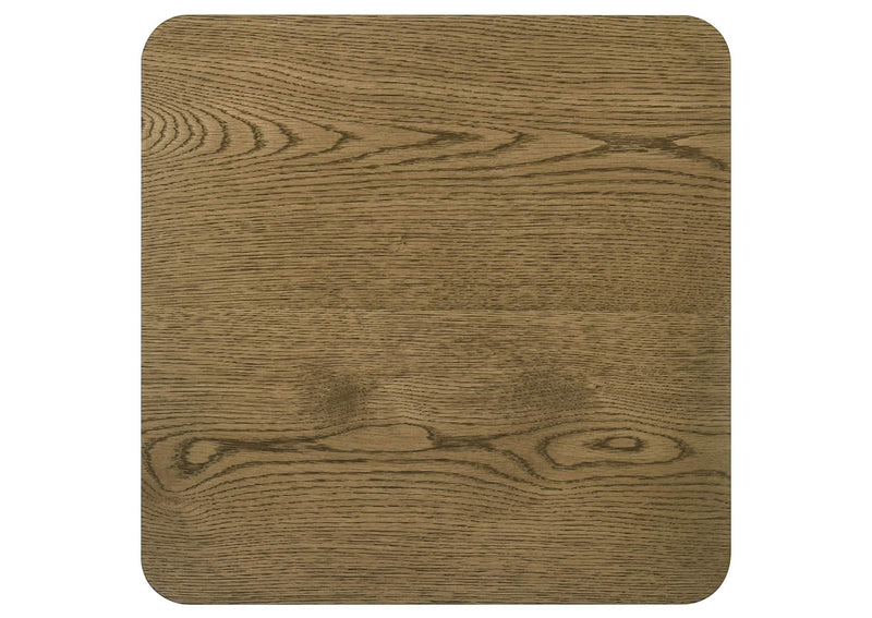 710857 Castlewood Engineered Wood Accent Side End Table Brown Oak