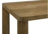 710857 Castlewood Engineered Wood Accent Side End Table Brown Oak