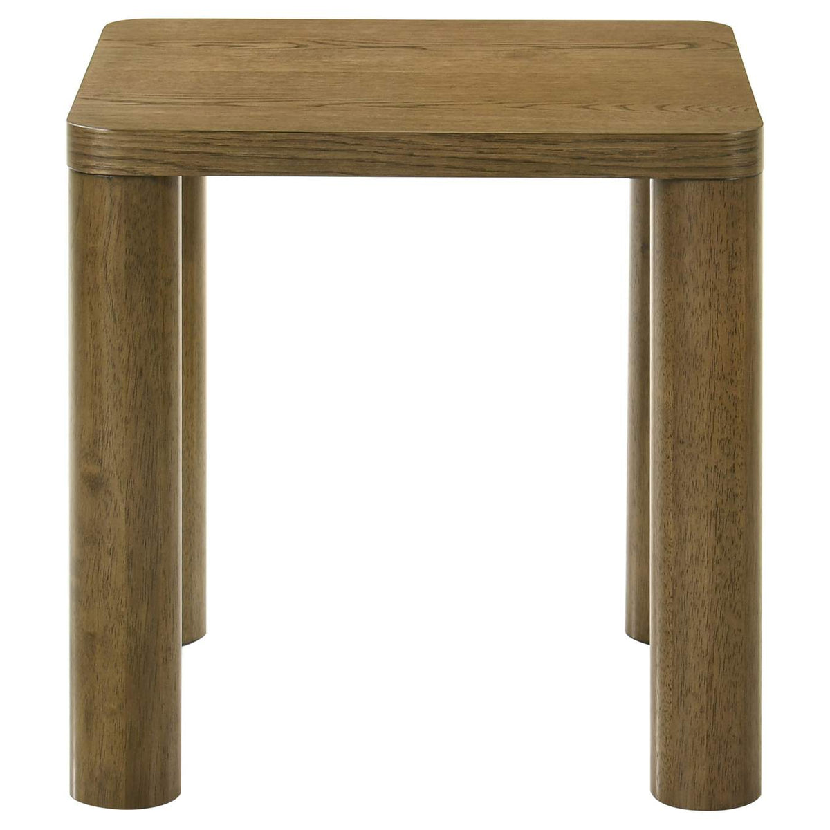 710858-S2 Castlewood 2-piece Cocktail Coffee Table Set Brown Oak