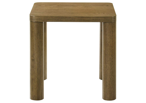 710858-S2 Castlewood 2-piece Cocktail Coffee Table Set Brown Oak