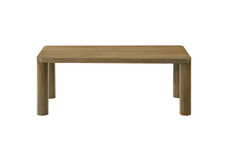 710858 Castlewood Engineered Wood Cocktail Coffee Table Brown Oak