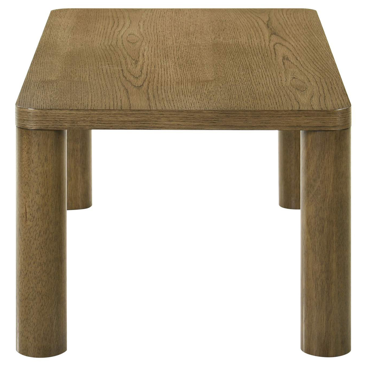 710858 Castlewood Engineered Wood Cocktail Coffee Table Brown Oak