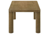 710858 Castlewood Engineered Wood Cocktail Coffee Table Brown Oak