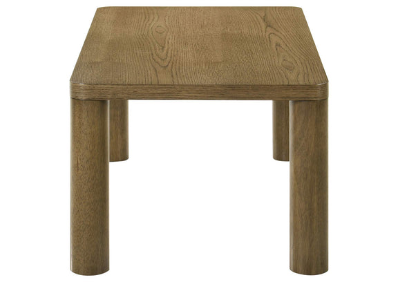 710858 Castlewood Engineered Wood Cocktail Coffee Table Brown Oak