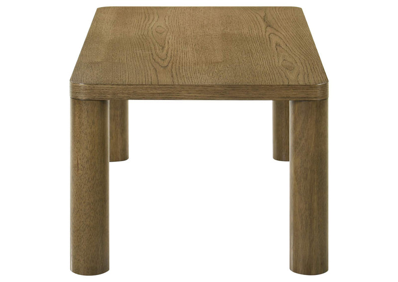710858 Castlewood Engineered Wood Cocktail Coffee Table Brown Oak