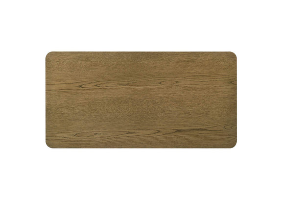 710858 Castlewood Engineered Wood Cocktail Coffee Table Brown Oak