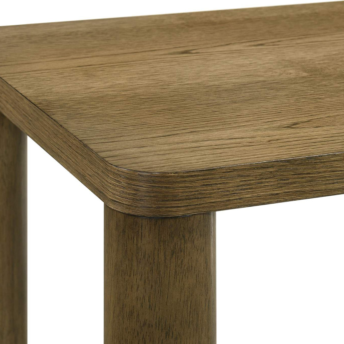 710858 Castlewood Engineered Wood Cocktail Coffee Table Brown Oak