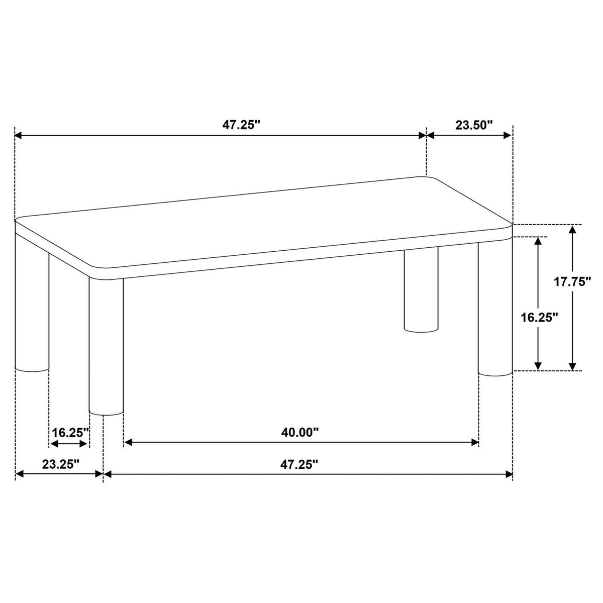 710858 Castlewood Engineered Wood Cocktail Coffee Table Brown Oak