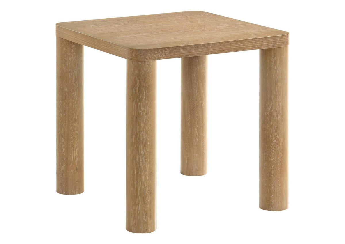 710867 Castlewood Engineered Wood Accent Side End Table Light Oak