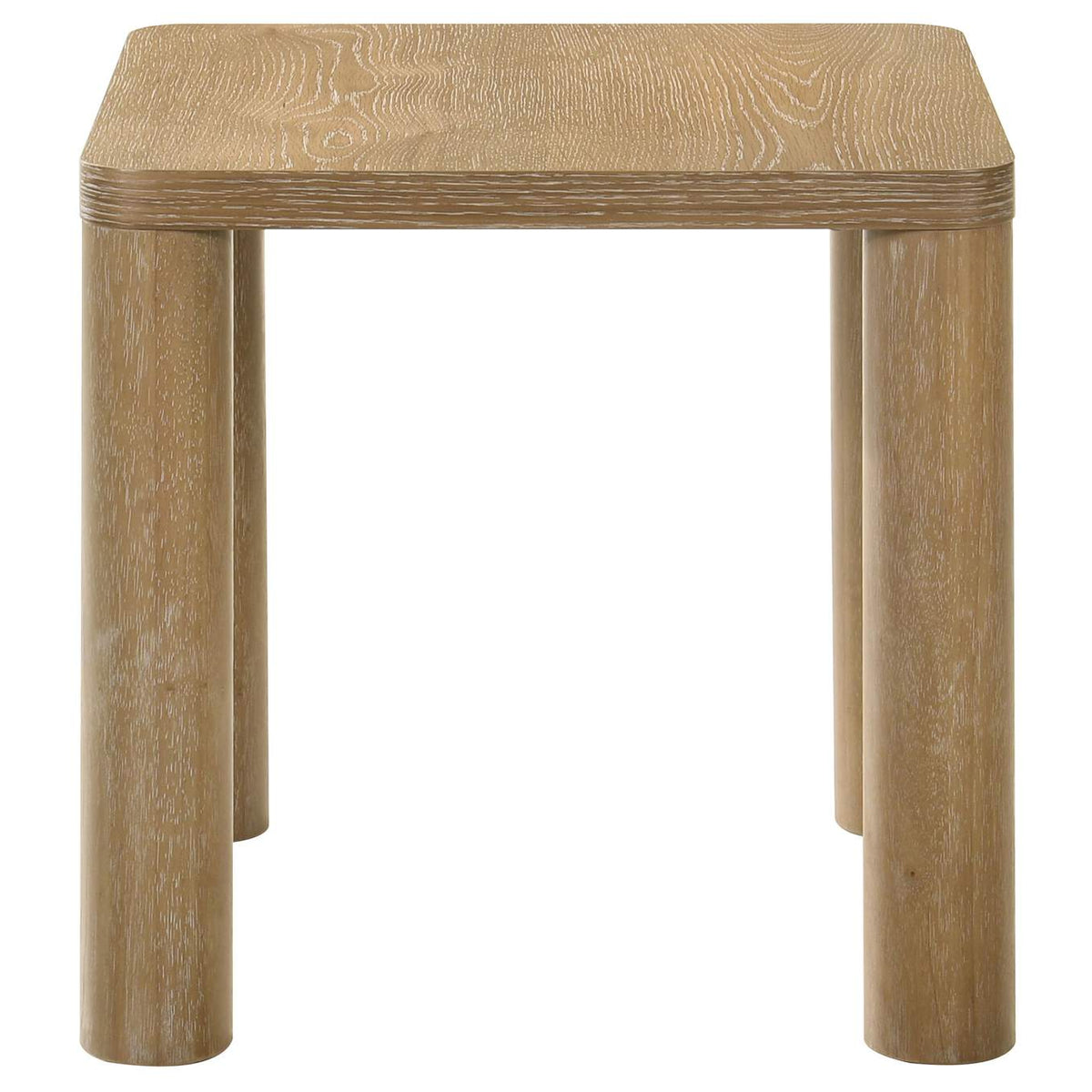 710867 Castlewood Engineered Wood Accent Side End Table Light Oak