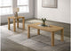 710868-S2 Castlewood 2-piece Cocktail Coffee Table Set Light Oak