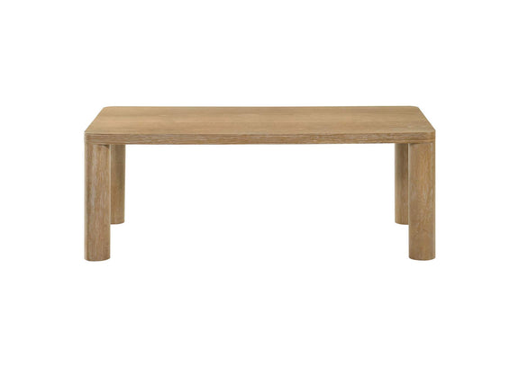 710868-S2 Castlewood 2-piece Cocktail Coffee Table Set Light Oak