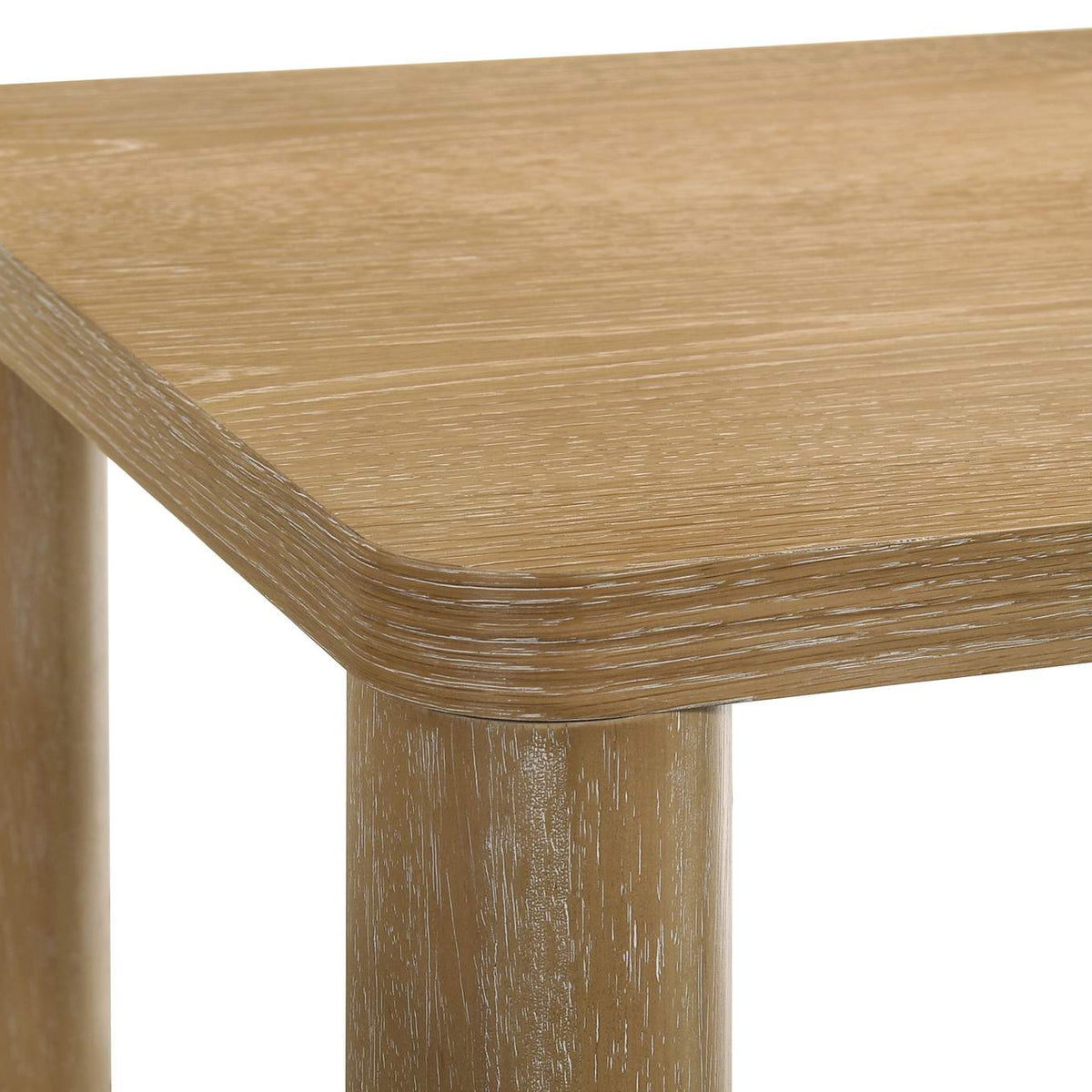 710868-S2 Castlewood 2-piece Cocktail Coffee Table Set Light Oak