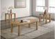 710868-S3 Castlewood 3-piece Cocktail Coffee Table Set Light Oak