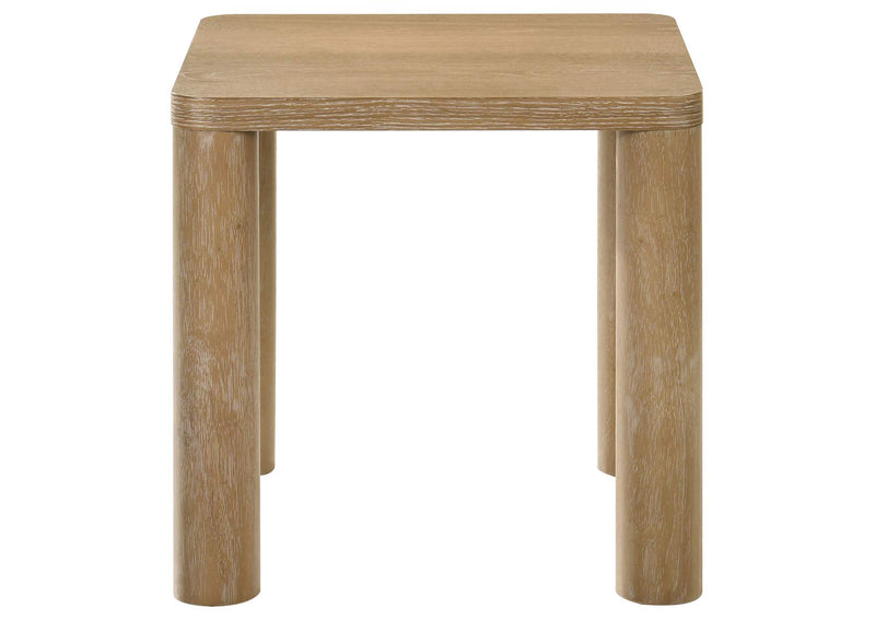710868-S3 Castlewood 3-piece Cocktail Coffee Table Set Light Oak
