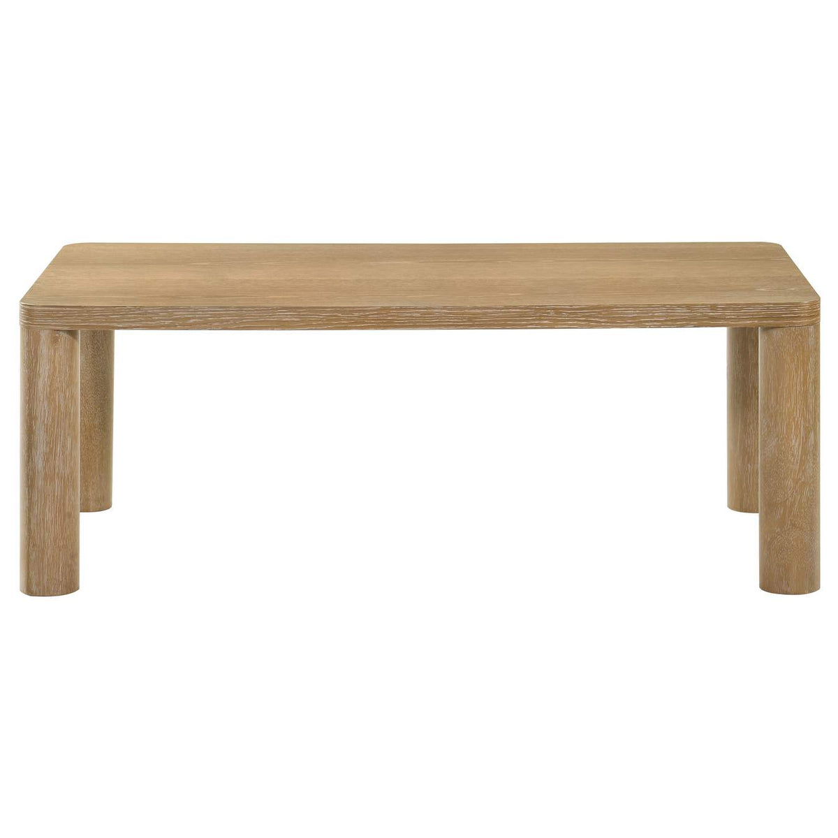 710868-S3 Castlewood 3-piece Cocktail Coffee Table Set Light Oak