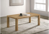 710868 Castlewood Engineered Wood Cocktail Coffee Table Light Oak