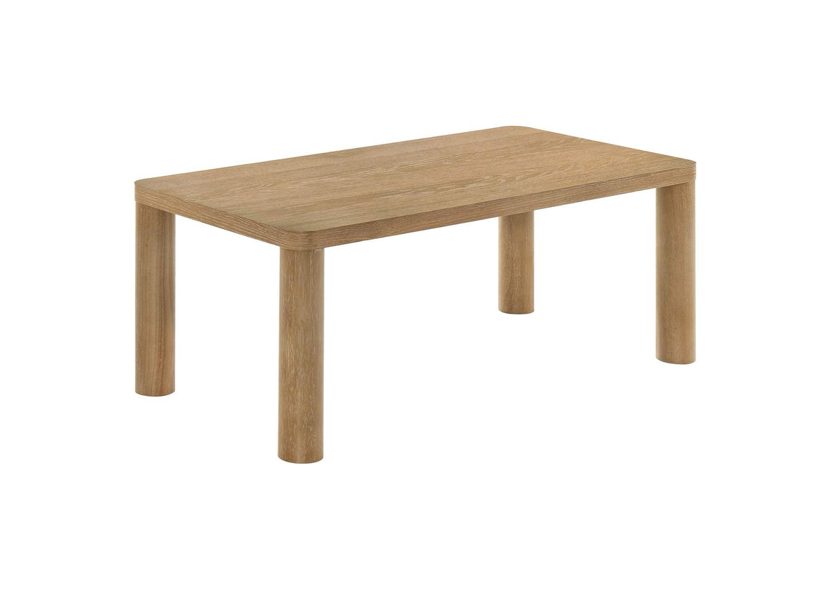 710868 Castlewood Engineered Wood Cocktail Coffee Table Light Oak