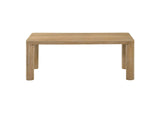 710868 Castlewood Engineered Wood Cocktail Coffee Table Light Oak