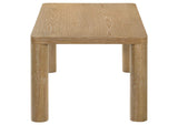 710868 Castlewood Engineered Wood Cocktail Coffee Table Light Oak