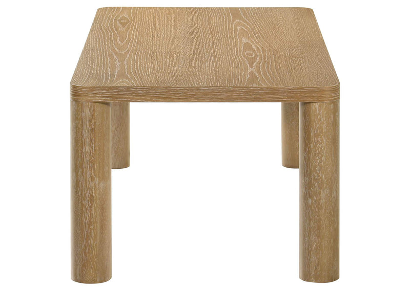 710868 Castlewood Engineered Wood Cocktail Coffee Table Light Oak
