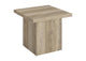 710877 Devar Square Engineered Wood End Table Distressed Pine
