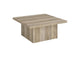 710878 Devar Square Engineered Wood Coffee Table Distressed Pine