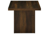 710887 Devar Square Engineered Wood Side End Table Dark Pine
