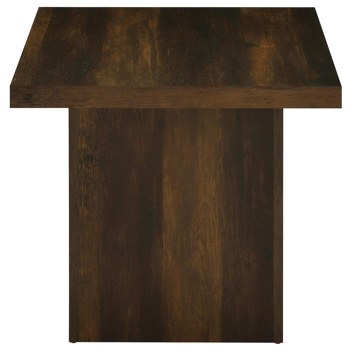 710888-S2 Devar 2-piece Square Coffee and End Table Set Dark Pine