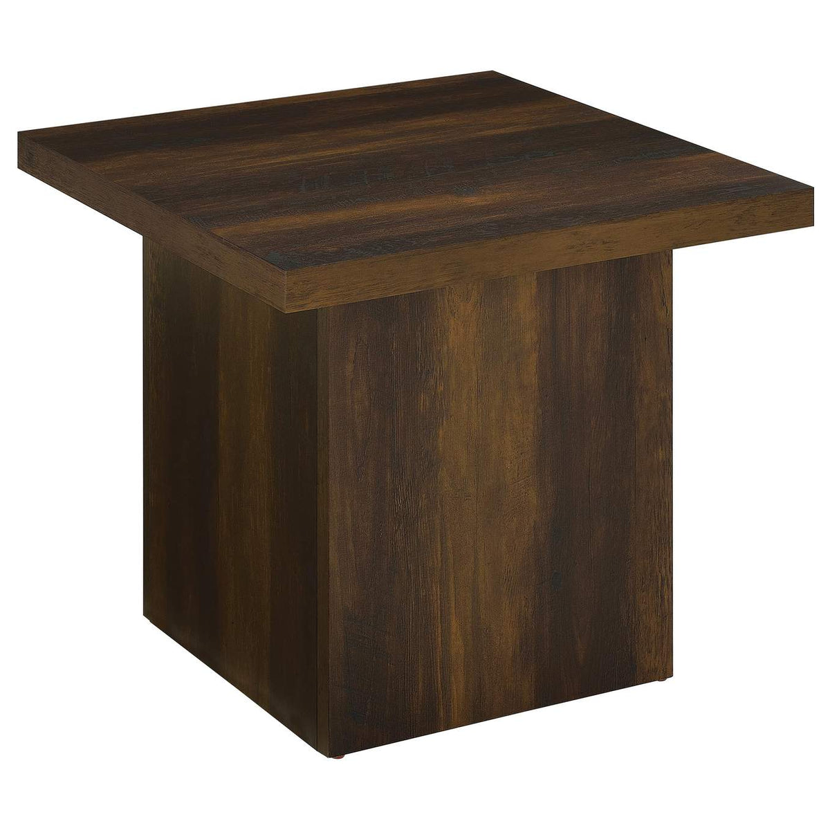 710888-S3 Devar 3-piece Square Coffee and End Table Set Dark Pine