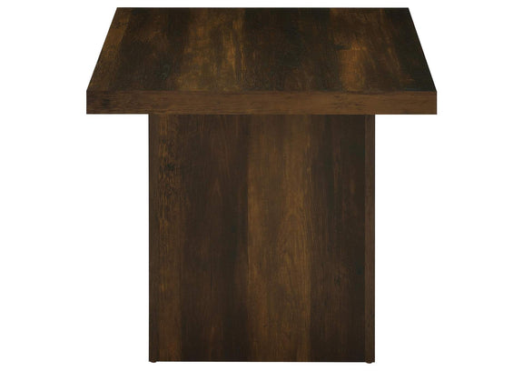 710888-S3 Devar 3-piece Square Coffee and End Table Set Dark Pine