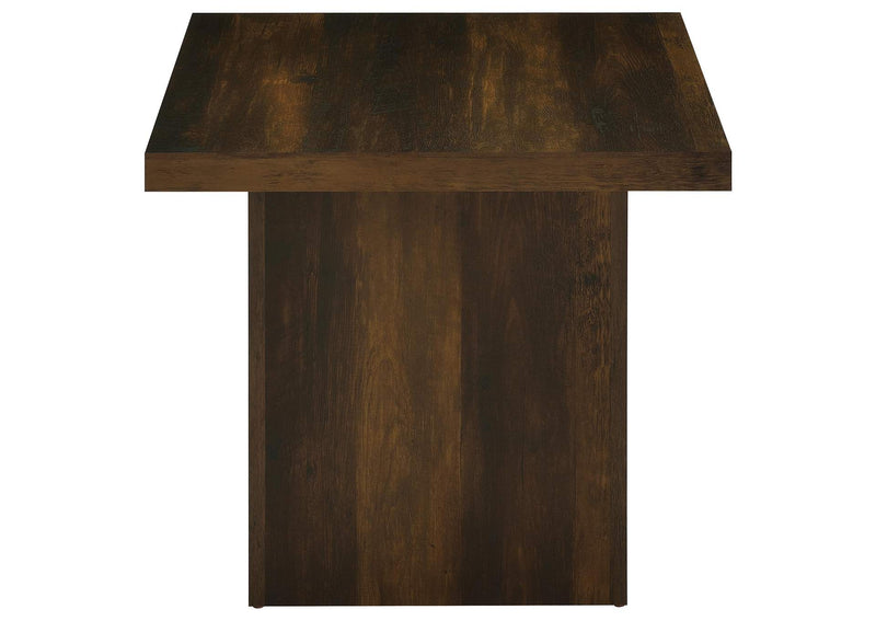 710888-S3 Devar 3-piece Square Coffee and End Table Set Dark Pine
