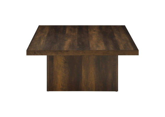 710888-S3 Devar 3-piece Square Coffee and End Table Set Dark Pine