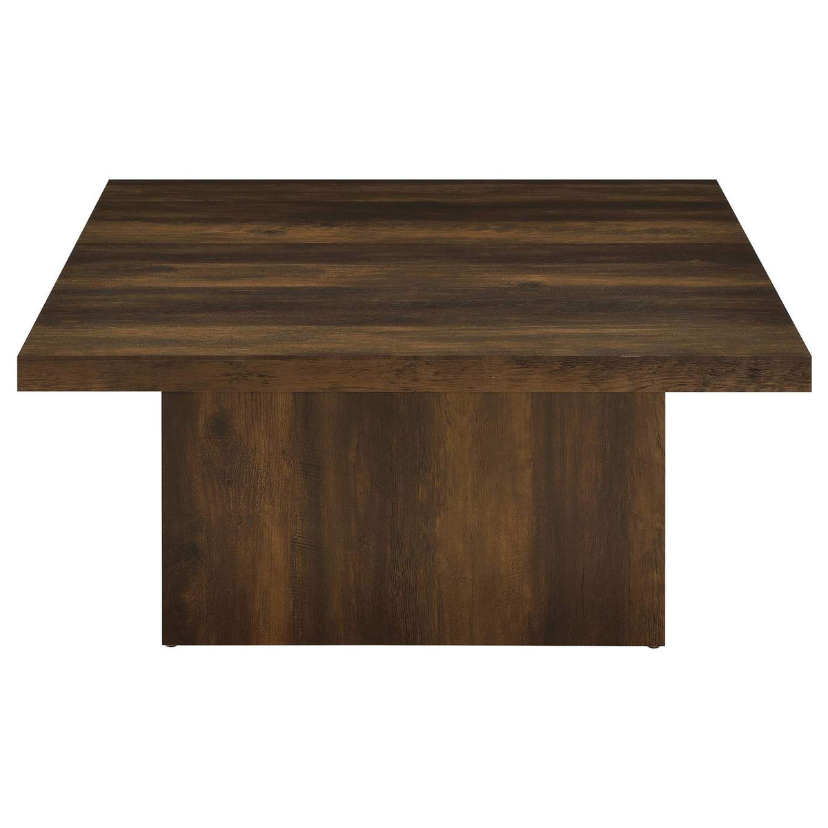 710888 Devar Square Engineered Wood Cocktail Coffee Table Dark Pine