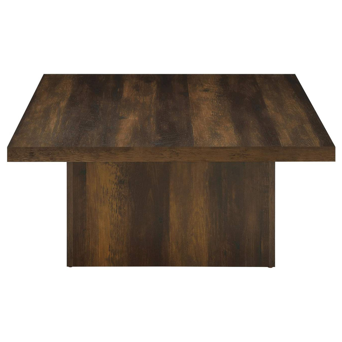 710888 Devar Square Engineered Wood Cocktail Coffee Table Dark Pine