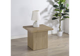 710917 Devar Square Engineered Wood Side End Table Latte