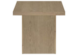 710917 Devar Square Engineered Wood Side End Table Latte