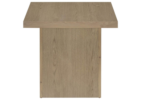 710917 Devar Square Engineered Wood Side End Table Latte