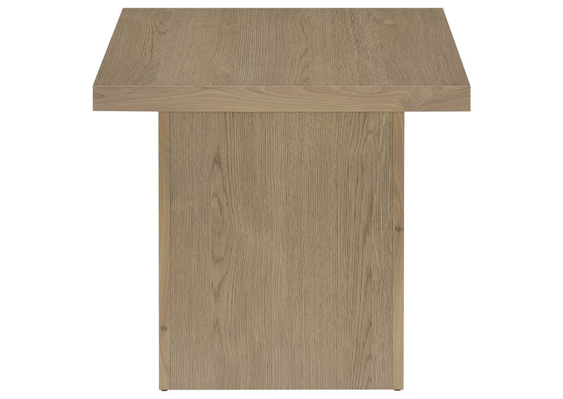710917 Devar Square Engineered Wood Side End Table Latte