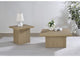 710918-S2 Devar 2-piece Square Cocktail Coffee End Table Set Latte