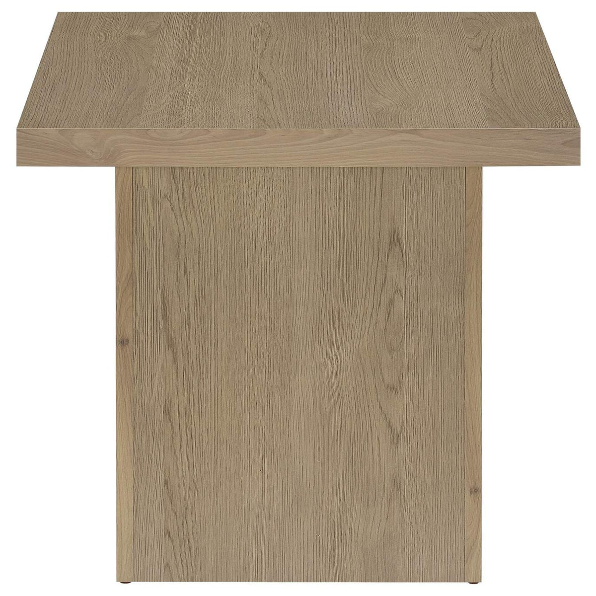 710918-S2 Devar 2-piece Square Cocktail Coffee End Table Set Latte