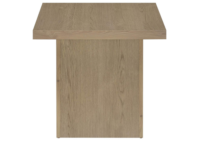 710918-S2 Devar 2-piece Square Cocktail Coffee End Table Set Latte
